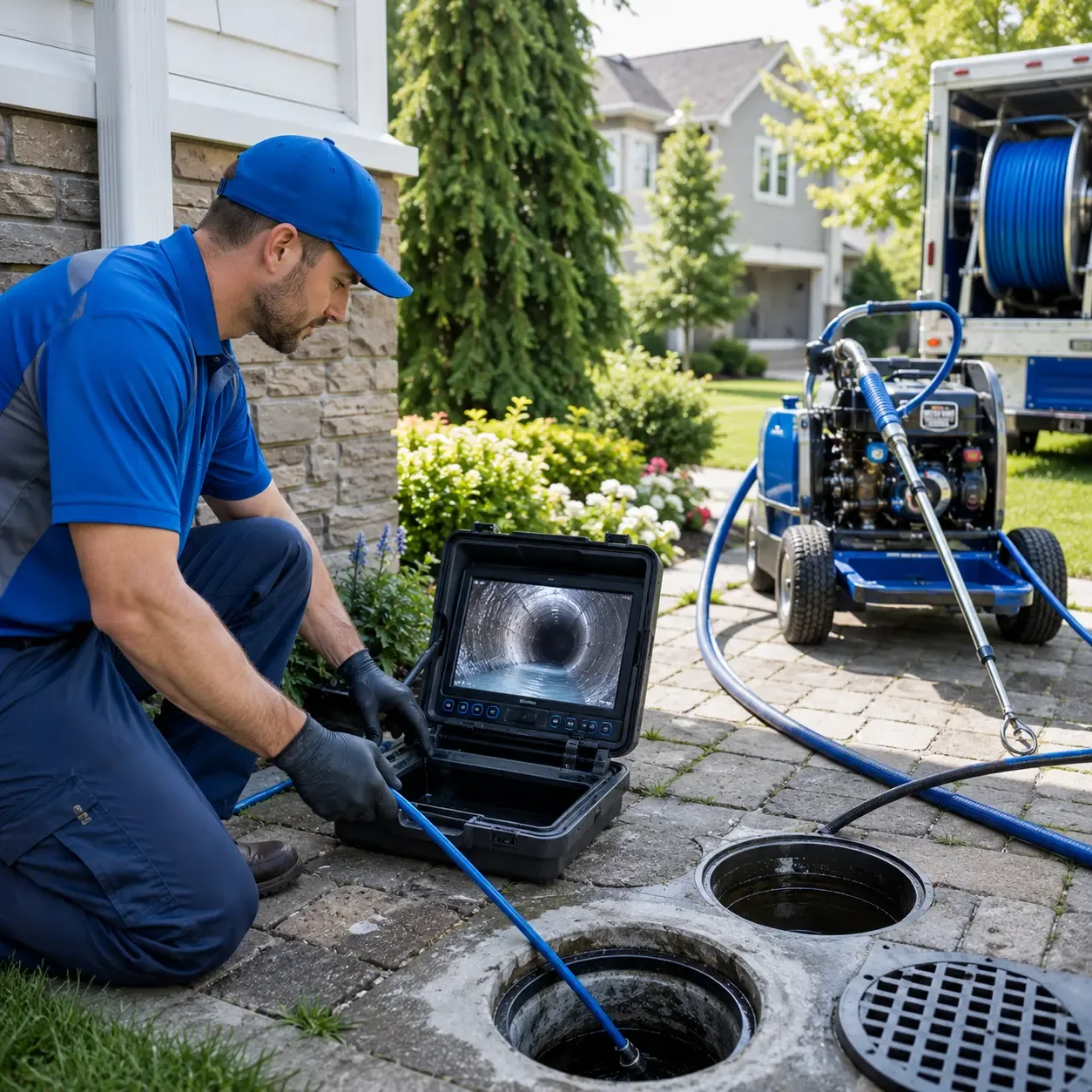 Outdoor drain cleaning professionals serving Flushing, MI
